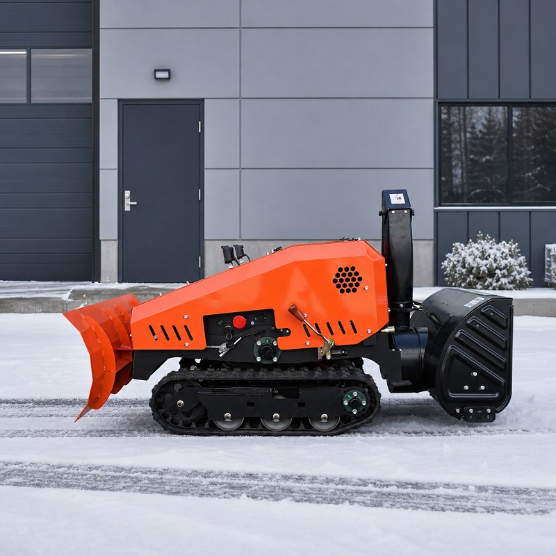 Chasse-neige et fraise à neige chenillés télécommandés