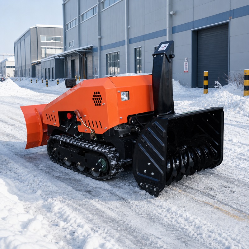 Chasse-neige et fraise à neige chenillés télécommandés