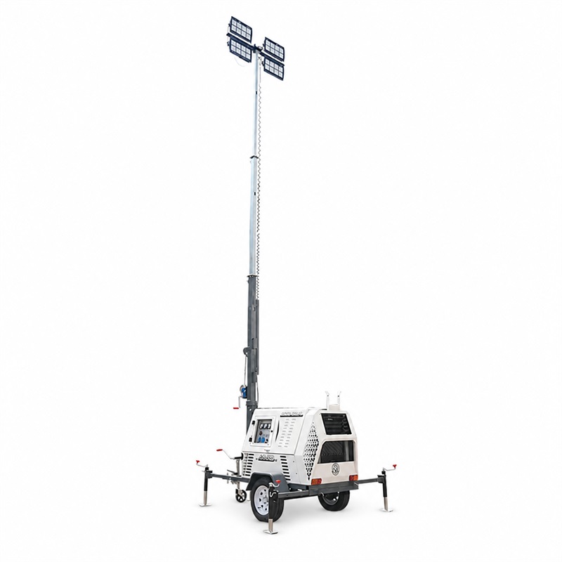 Tour d'éclairage LED mobile diesel de 160 000 lm