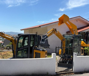 Cas client au Portugal : Mini pelle SAAO et chargeuse sur pneus pour petits projets de construction