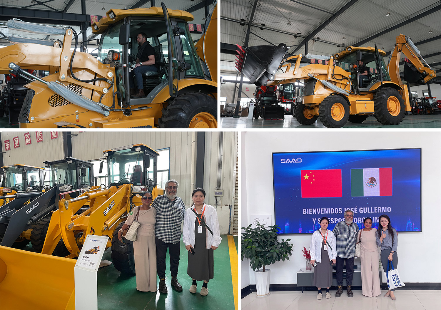 Visites de clients et réception d'usine